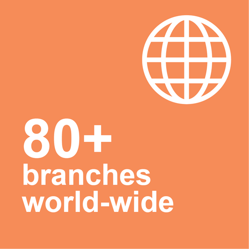 More than 80 branches worldwide
